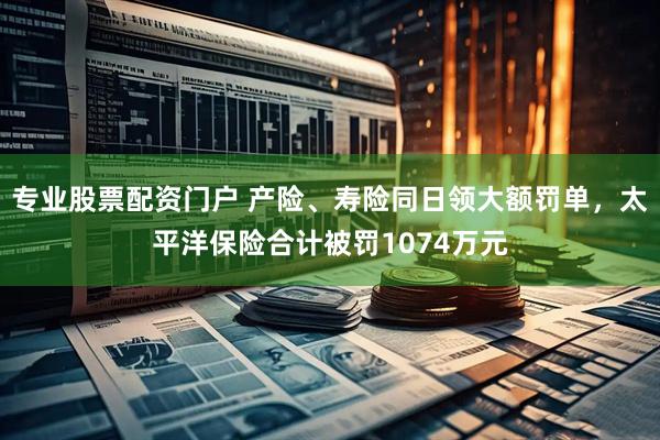 专业股票配资门户 产险、寿险同日领大额罚单，太平洋保险合计被罚1074万元